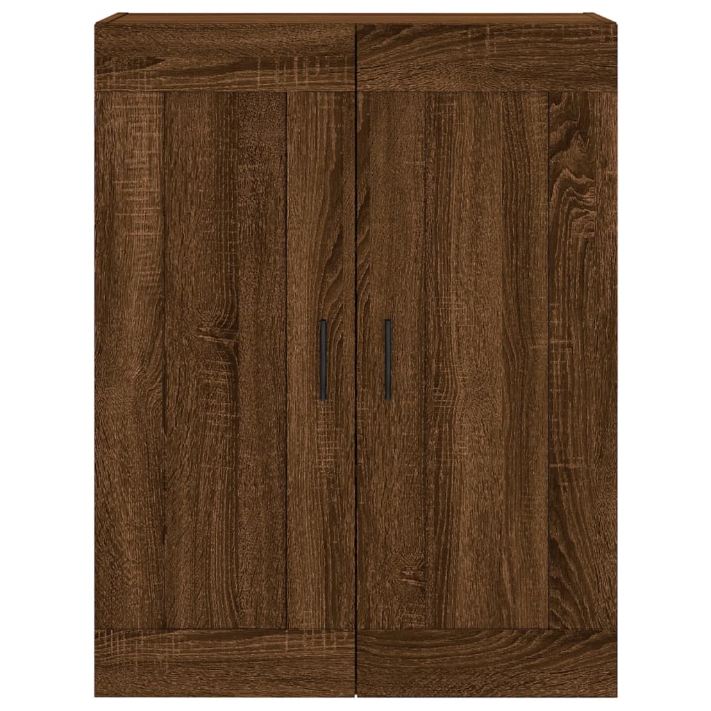 Hangkasten 2 st bewerkt hout bruin eikenkleur is nu te koop bij PeponiXL, paradijselijk wonen!