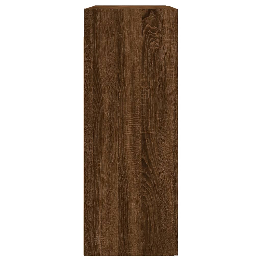 Hangkasten 2 st bewerkt hout bruin eikenkleur is nu te koop bij PeponiXL, paradijselijk wonen!