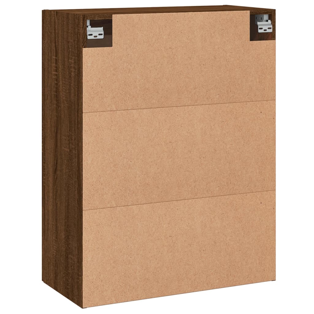 Hangkasten 2 st bewerkt hout bruin eikenkleur is nu te koop bij PeponiXL, paradijselijk wonen!