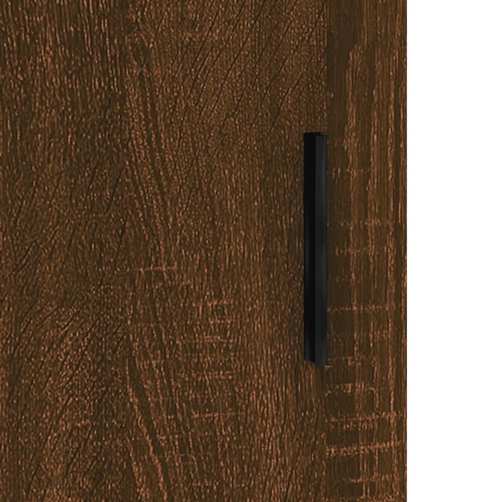 Hangkasten 2 st bewerkt hout bruin eikenkleur is nu te koop bij PeponiXL, paradijselijk wonen!