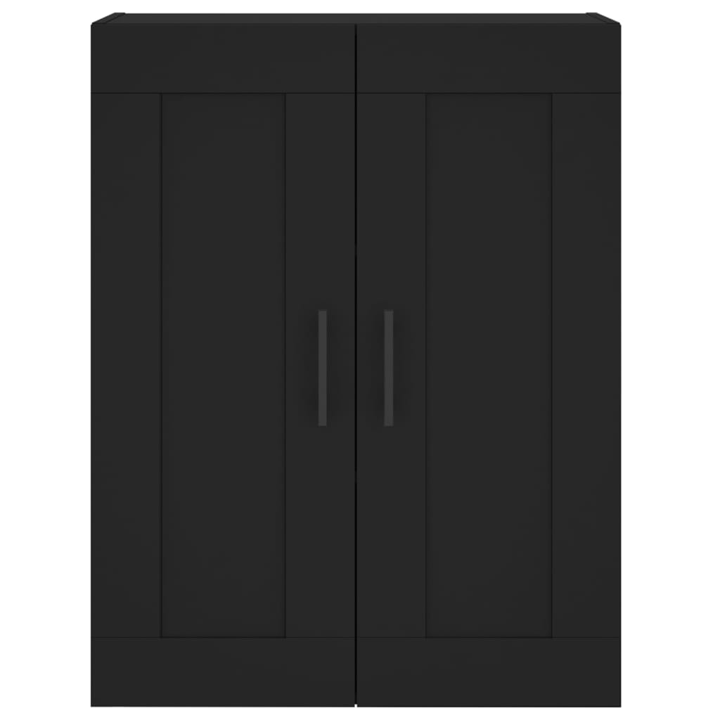 Hangkasten 2 st bewerkt hout zwart is nu te koop bij PeponiXL, paradijselijk wonen!