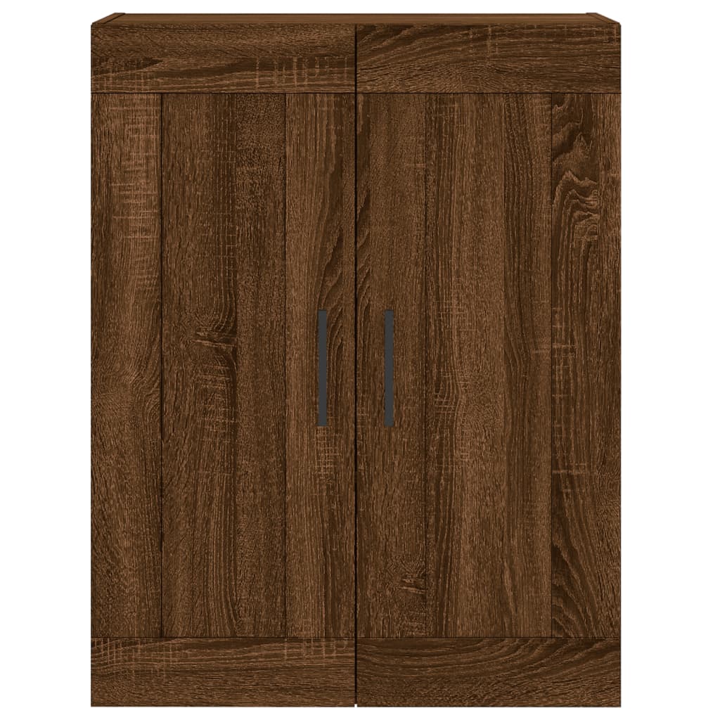 Hangkasten 2 st bewerkt hout bruin eikenkleur is nu te koop bij PeponiXL, paradijselijk wonen!