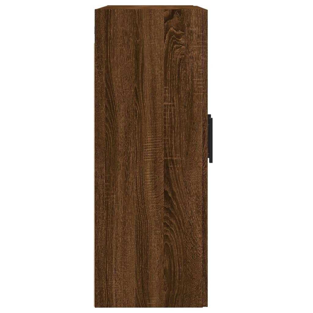 Hangkasten 2 st bewerkt hout bruin eikenkleur is nu te koop bij PeponiXL, paradijselijk wonen!