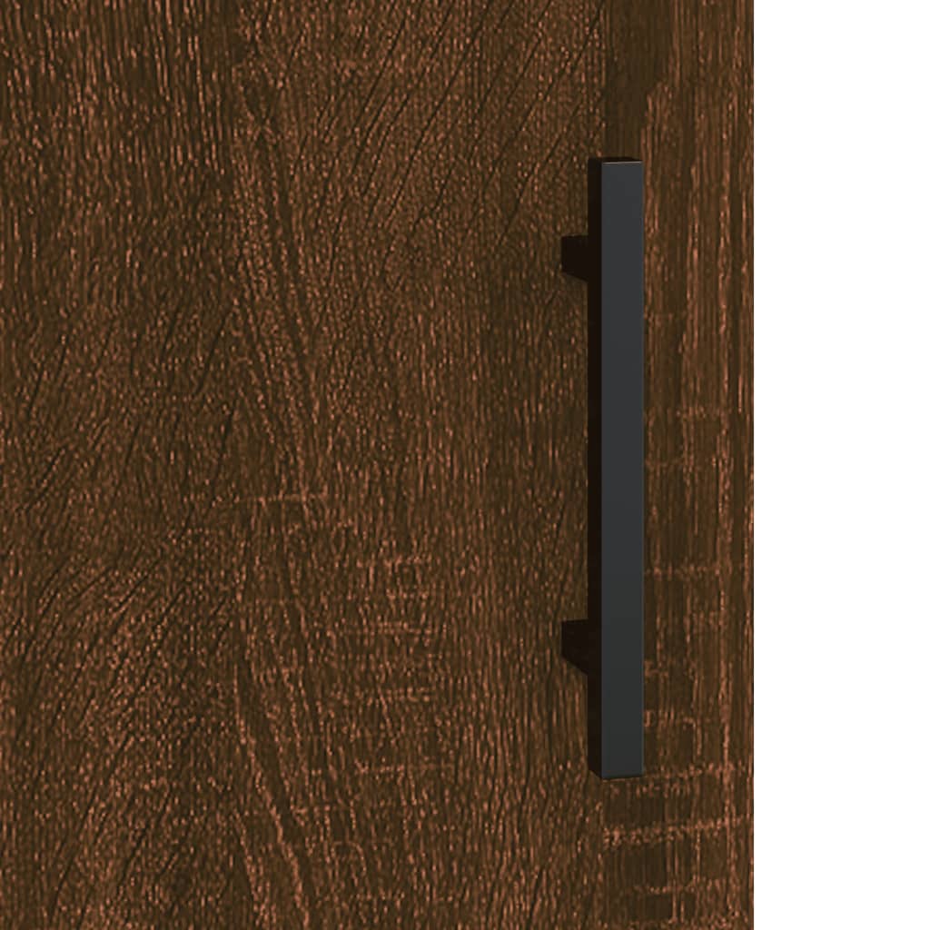 Hangkasten 2 st bewerkt hout bruin eikenkleur is nu te koop bij PeponiXL, paradijselijk wonen!