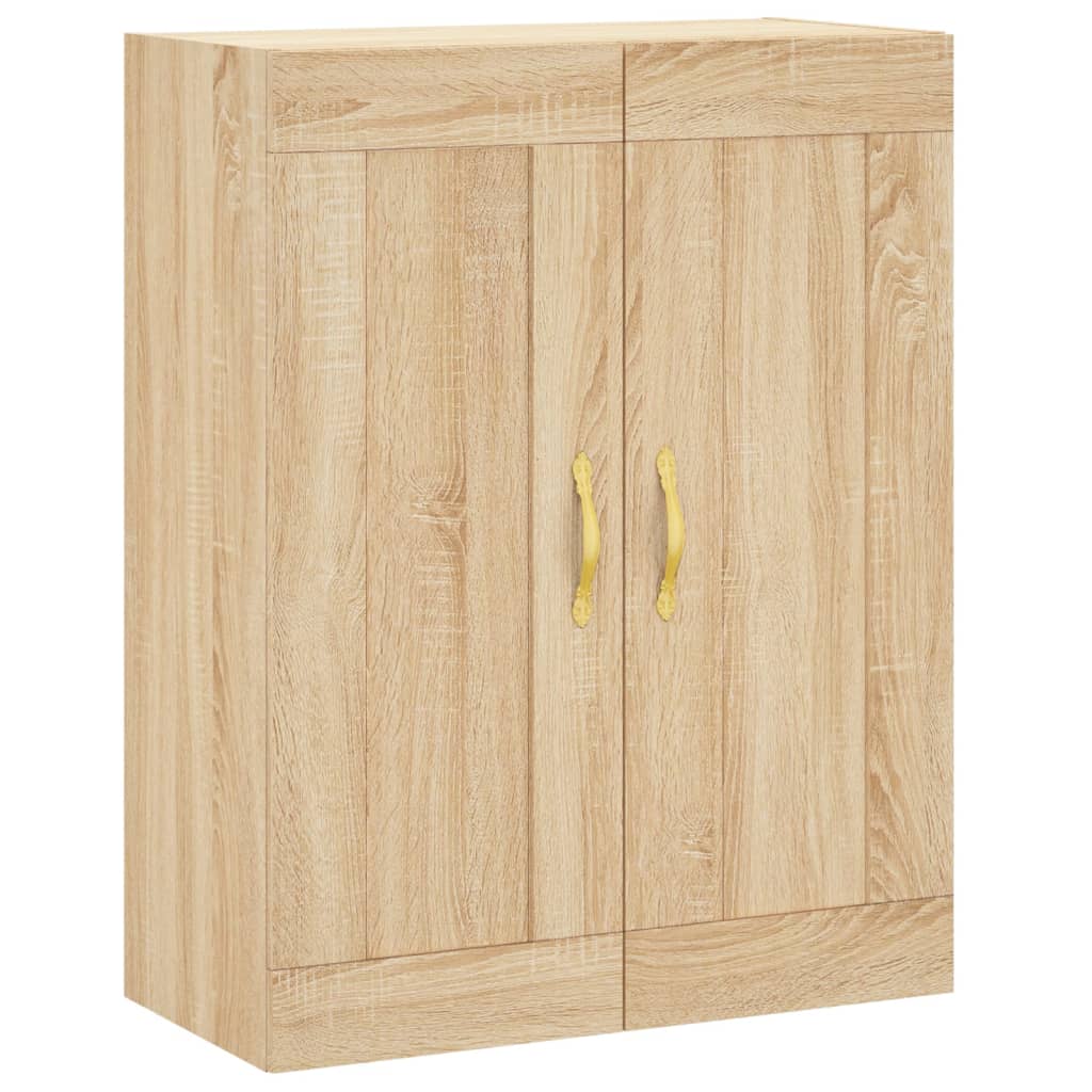 Hangkasten 2 st bewerkt hout sonoma eikenkleurig is nu te koop bij PeponiXL, paradijselijk wonen!