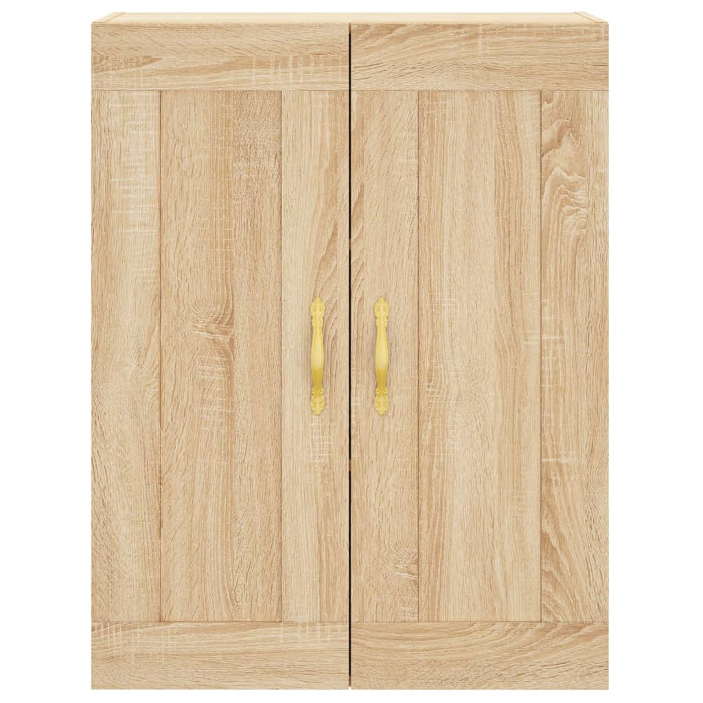 Hangkasten 2 st bewerkt hout sonoma eikenkleurig is nu te koop bij PeponiXL, paradijselijk wonen!