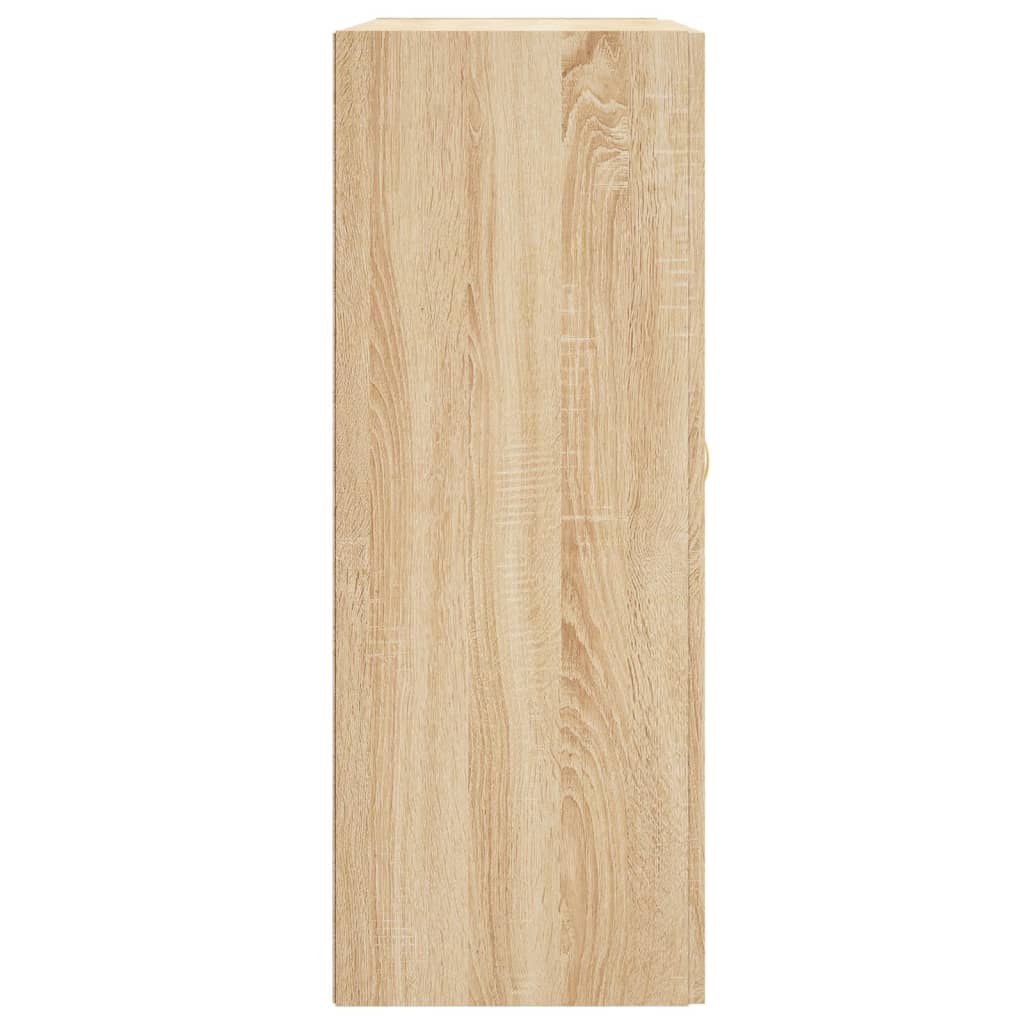 Hangkasten 2 st bewerkt hout sonoma eikenkleurig is nu te koop bij PeponiXL, paradijselijk wonen!