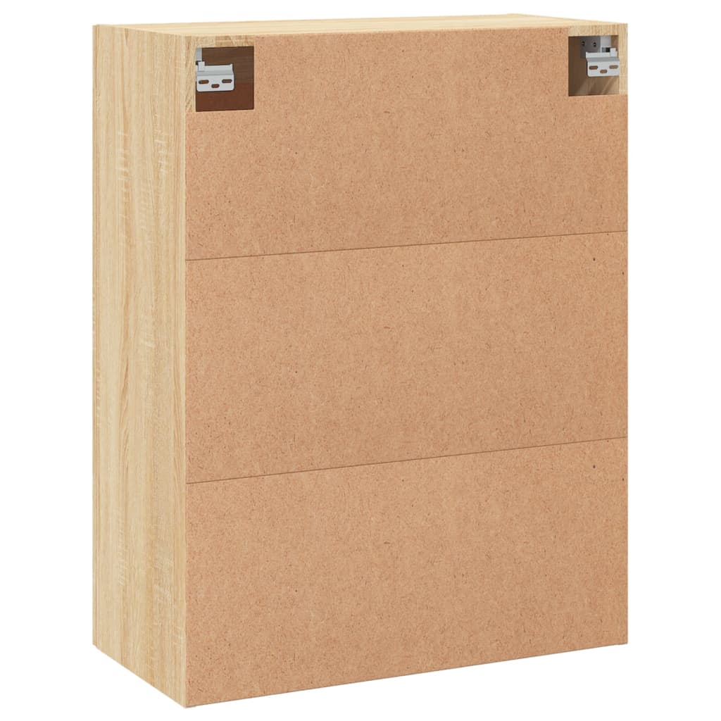 Hangkasten 2 st bewerkt hout sonoma eikenkleurig is nu te koop bij PeponiXL, paradijselijk wonen!