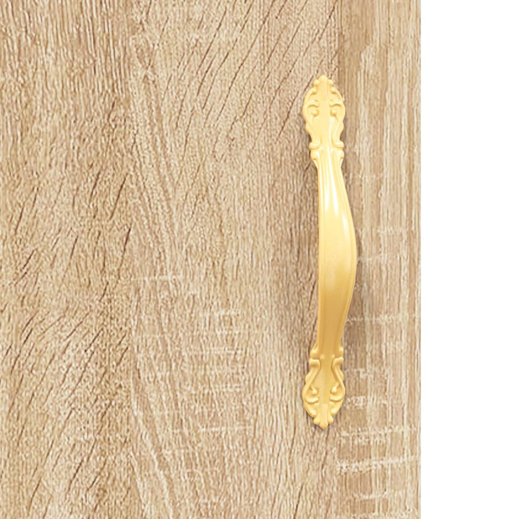 Hangkasten 2 st bewerkt hout sonoma eikenkleurig is nu te koop bij PeponiXL, paradijselijk wonen!