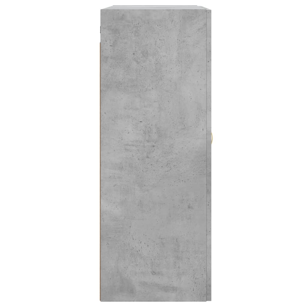 Hangkasten 2 st bewerkt hout betongrijs is nu te koop bij PeponiXL, paradijselijk wonen!