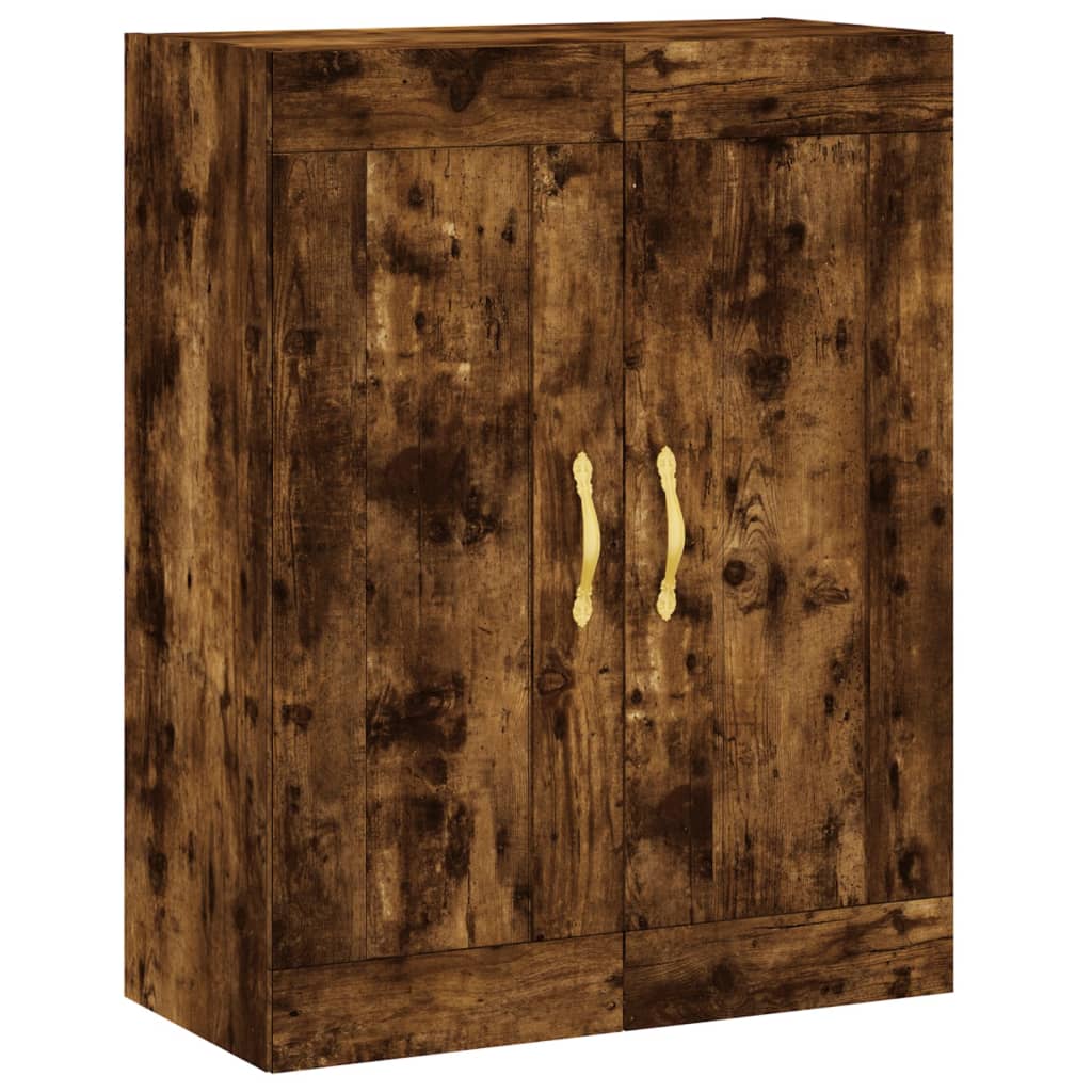 Hangkasten 2 st bewerkt hout gerookt eikenkleurig is nu te koop bij PeponiXL, paradijselijk wonen!