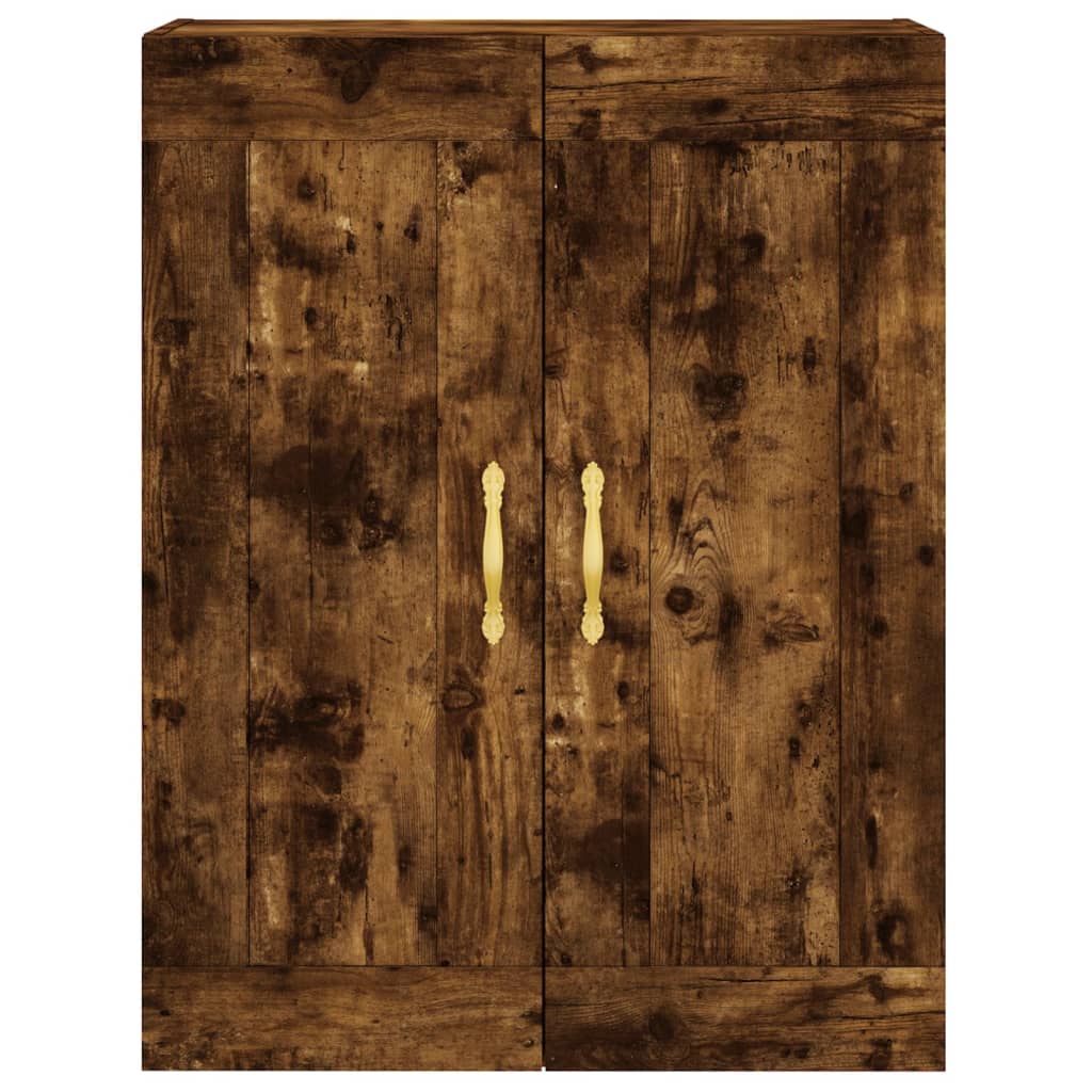 Hangkasten 2 st bewerkt hout gerookt eikenkleurig is nu te koop bij PeponiXL, paradijselijk wonen!
