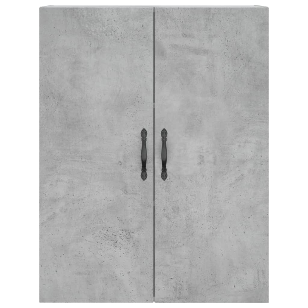 Hoge kast 69,5x34x180 cm bewerkt hout betongrijs is nu te koop bij PeponiXL, paradijselijk wonen!