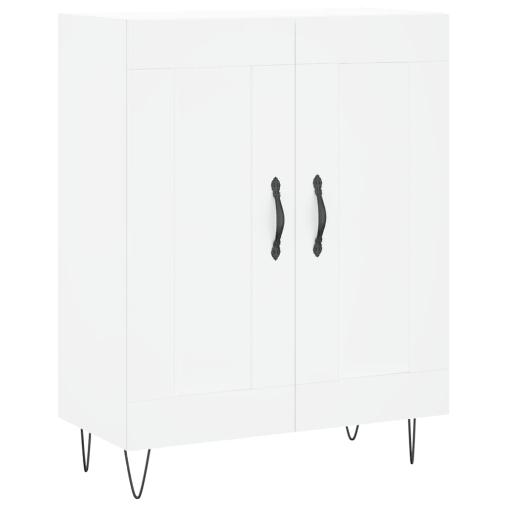 Hoge kast 69,5x34x180 cm bewerkt hout wit is nu te koop bij PeponiXL, paradijselijk wonen!