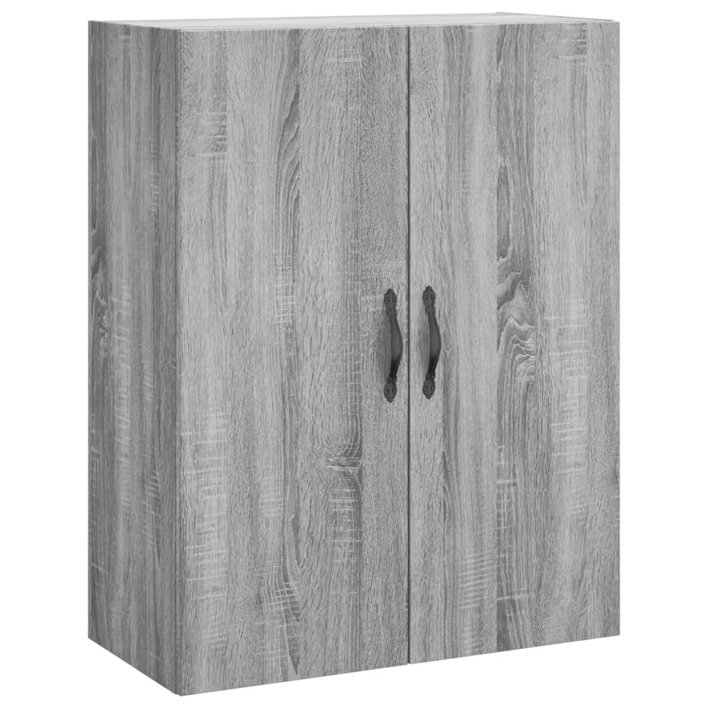 Hoge kast 69,5x34x180 cm bewerkt hout grijs sonoma eikenkleurig is nu te koop bij PeponiXL, paradijselijk wonen!