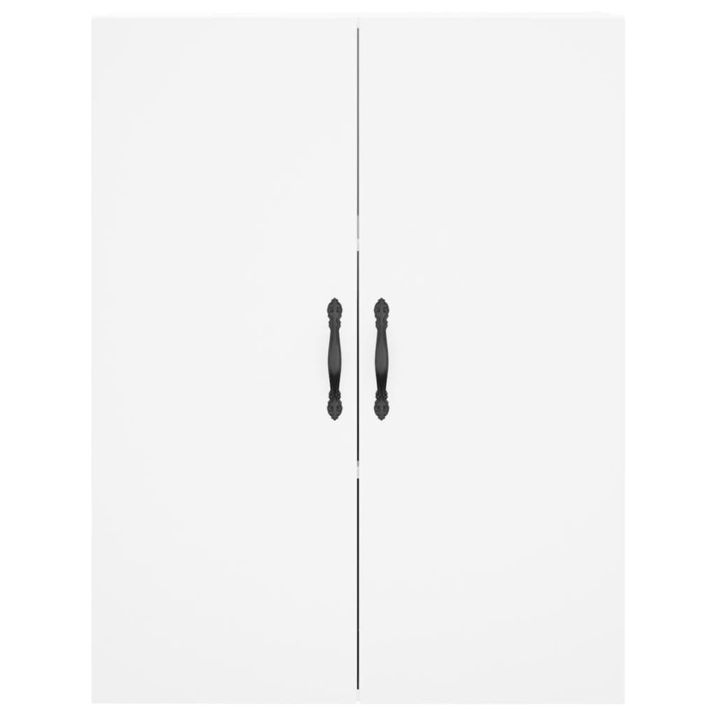 Hoge kast 69,5x34x180 cm bewerkt hout wit is nu te koop bij PeponiXL, paradijselijk wonen!
