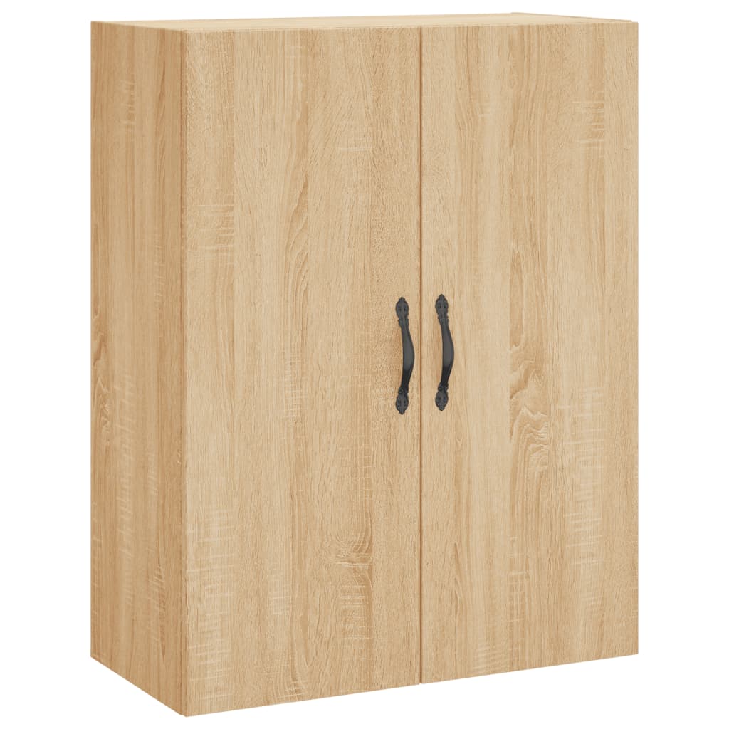 Hoge kast 69,5x34x180 cm bewerkt hout sonoma eikenkleurig is nu te koop bij PeponiXL, paradijselijk wonen!
