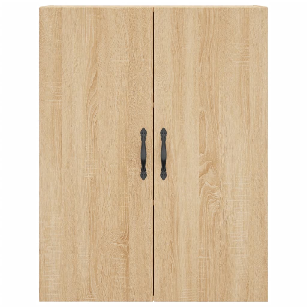 Hoge kast 69,5x34x180 cm bewerkt hout sonoma eikenkleurig is nu te koop bij PeponiXL, paradijselijk wonen!