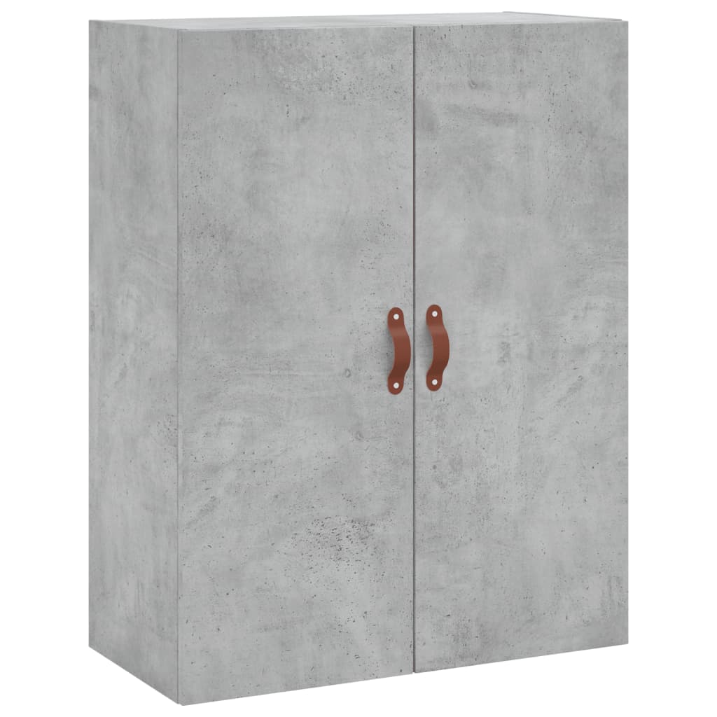 Hoge kast 69,5x34x180 cm bewerkt hout betongrijs is nu te koop bij PeponiXL, paradijselijk wonen!