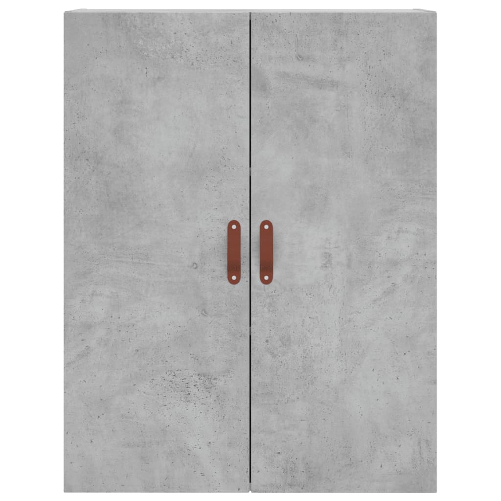 Hoge kast 69,5x34x180 cm bewerkt hout betongrijs is nu te koop bij PeponiXL, paradijselijk wonen!