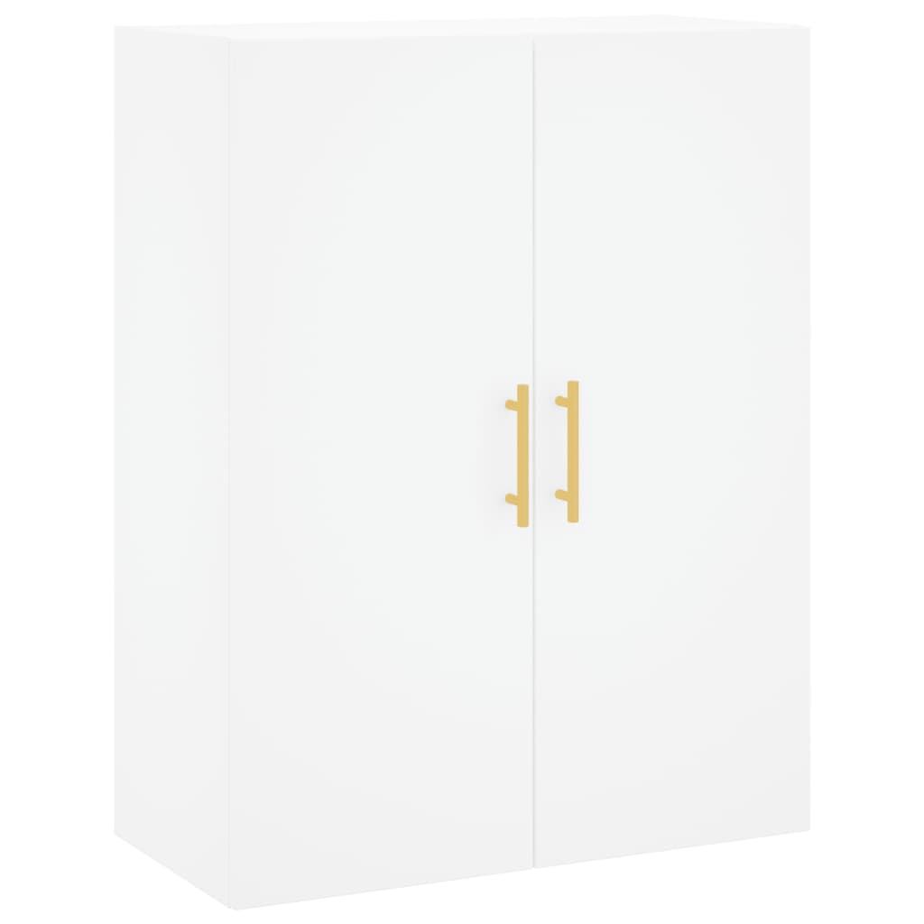 Hoge kast 69,5x34x180 cm bewerkt hout wit is nu te koop bij PeponiXL, paradijselijk wonen!
