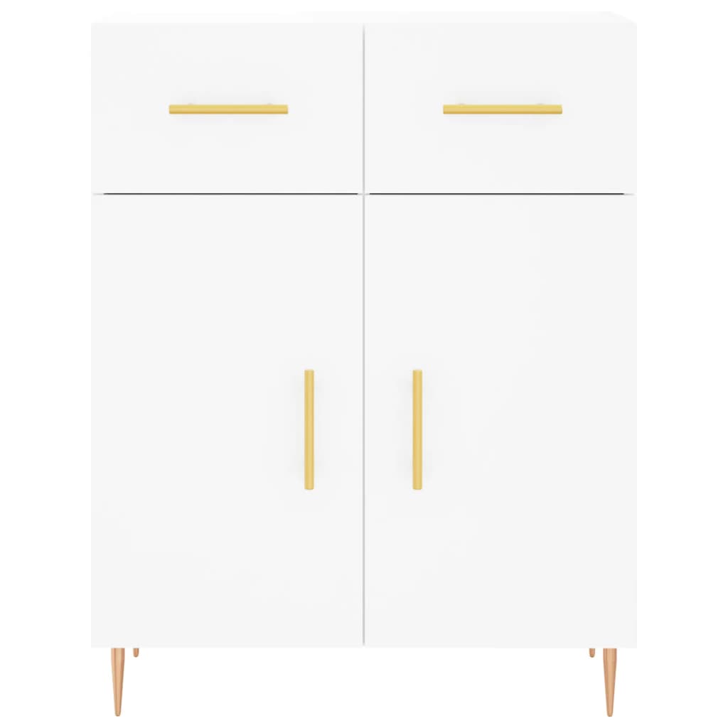 Hoge kast 69,5x34x180 cm bewerkt hout wit is nu te koop bij PeponiXL, paradijselijk wonen!