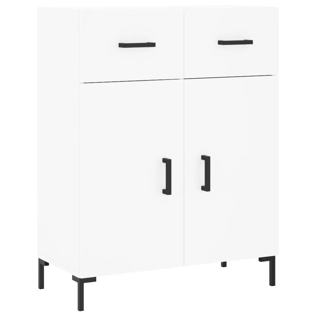 Hoge kast 69,5x34x180 cm bewerkt hout wit is nu te koop bij PeponiXL, paradijselijk wonen!