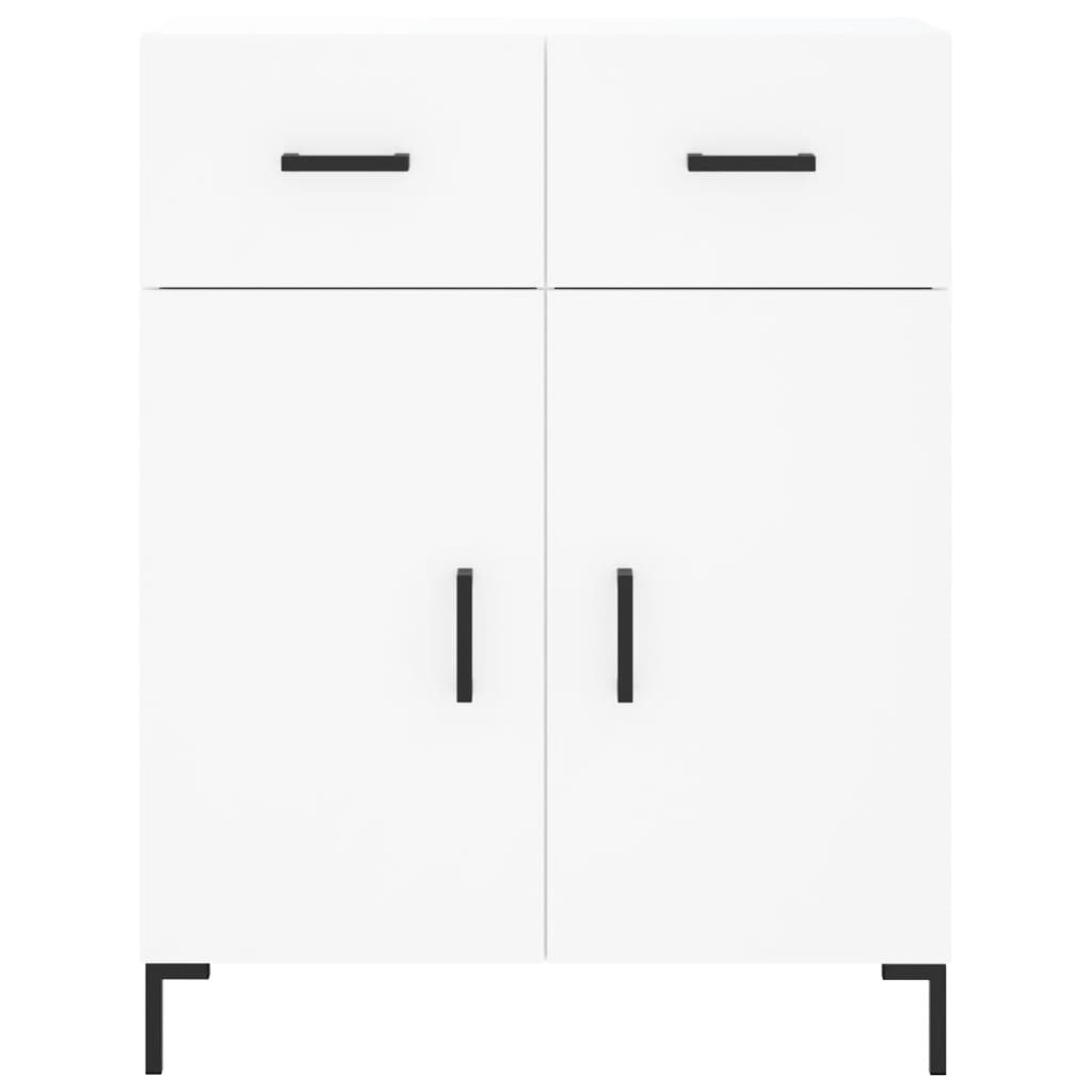 Hoge kast 69,5x34x180 cm bewerkt hout wit is nu te koop bij PeponiXL, paradijselijk wonen!