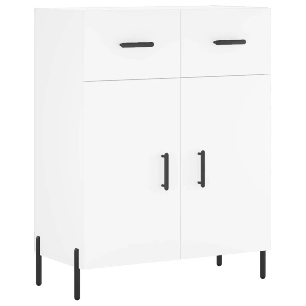 Hoge kast 69,5x34x180 cm bewerkt hout wit is nu te koop bij PeponiXL, paradijselijk wonen!