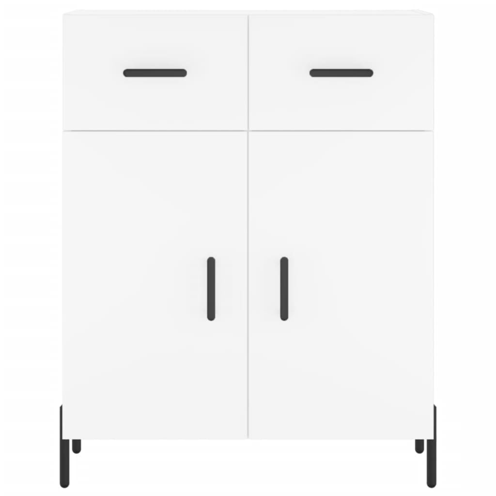Hoge kast 69,5x34x180 cm bewerkt hout wit is nu te koop bij PeponiXL, paradijselijk wonen!