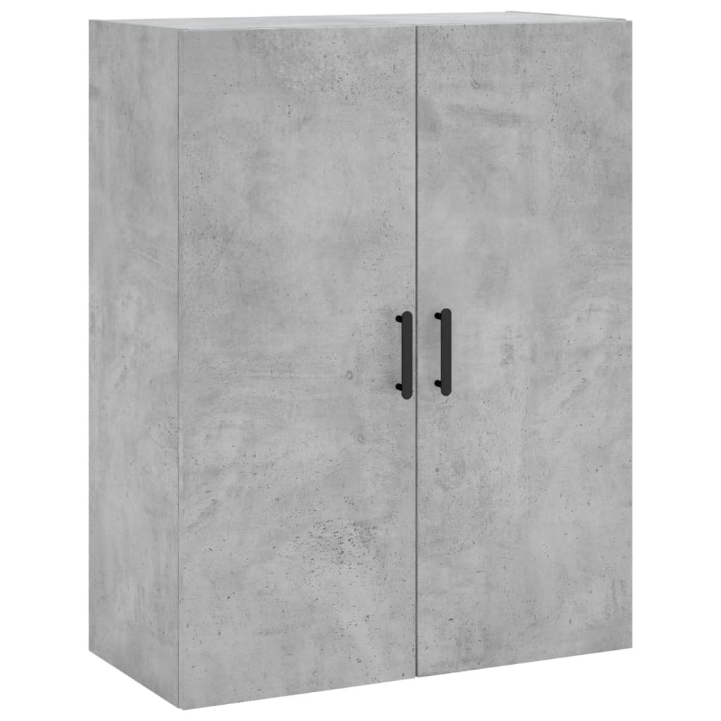 Hoge kast 69,5x34x180 cm bewerkt hout betongrijs is nu te koop bij PeponiXL, paradijselijk wonen!