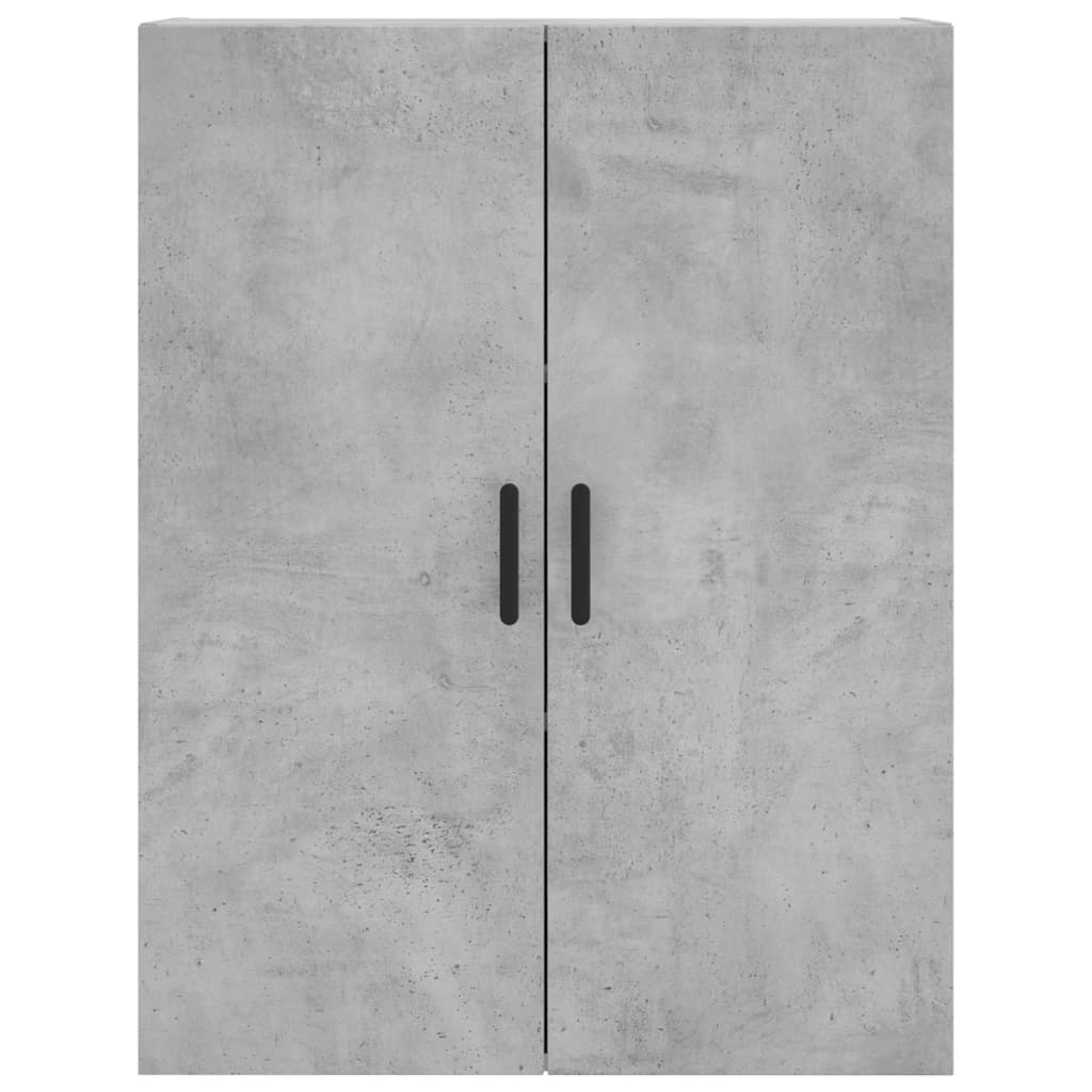 Hoge kast 69,5x34x180 cm bewerkt hout betongrijs is nu te koop bij PeponiXL, paradijselijk wonen!