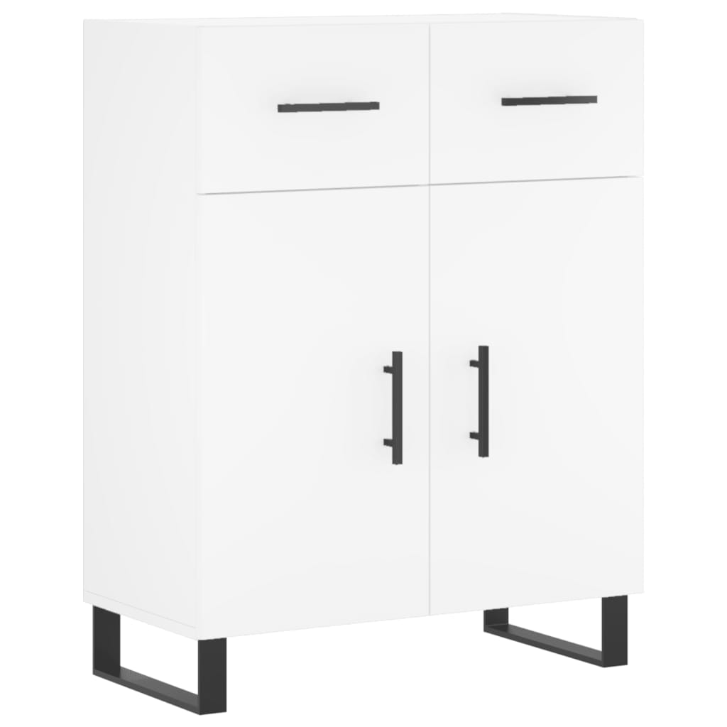 Hoge kast 69,5x34x180 cm bewerkt hout wit is nu te koop bij PeponiXL, paradijselijk wonen!