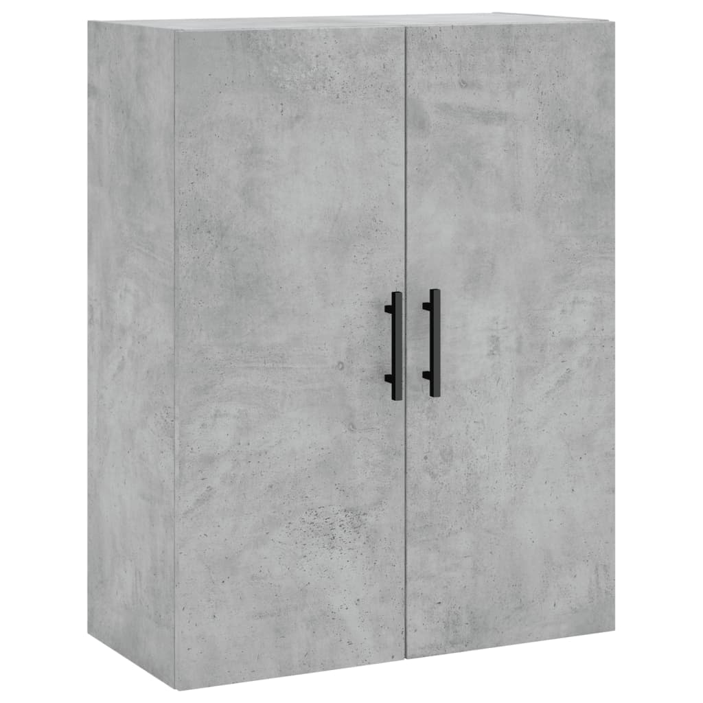 Hoge kast 69,5x34x180 cm bewerkt hout betongrijs is nu te koop bij PeponiXL, paradijselijk wonen!