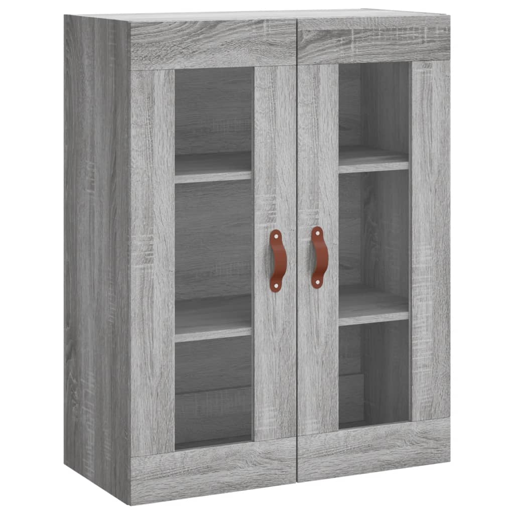 Hoge kast 69,5x34x180 cm bewerkt hout grijs sonoma eikenkleurig is nu te koop bij PeponiXL, paradijselijk wonen!