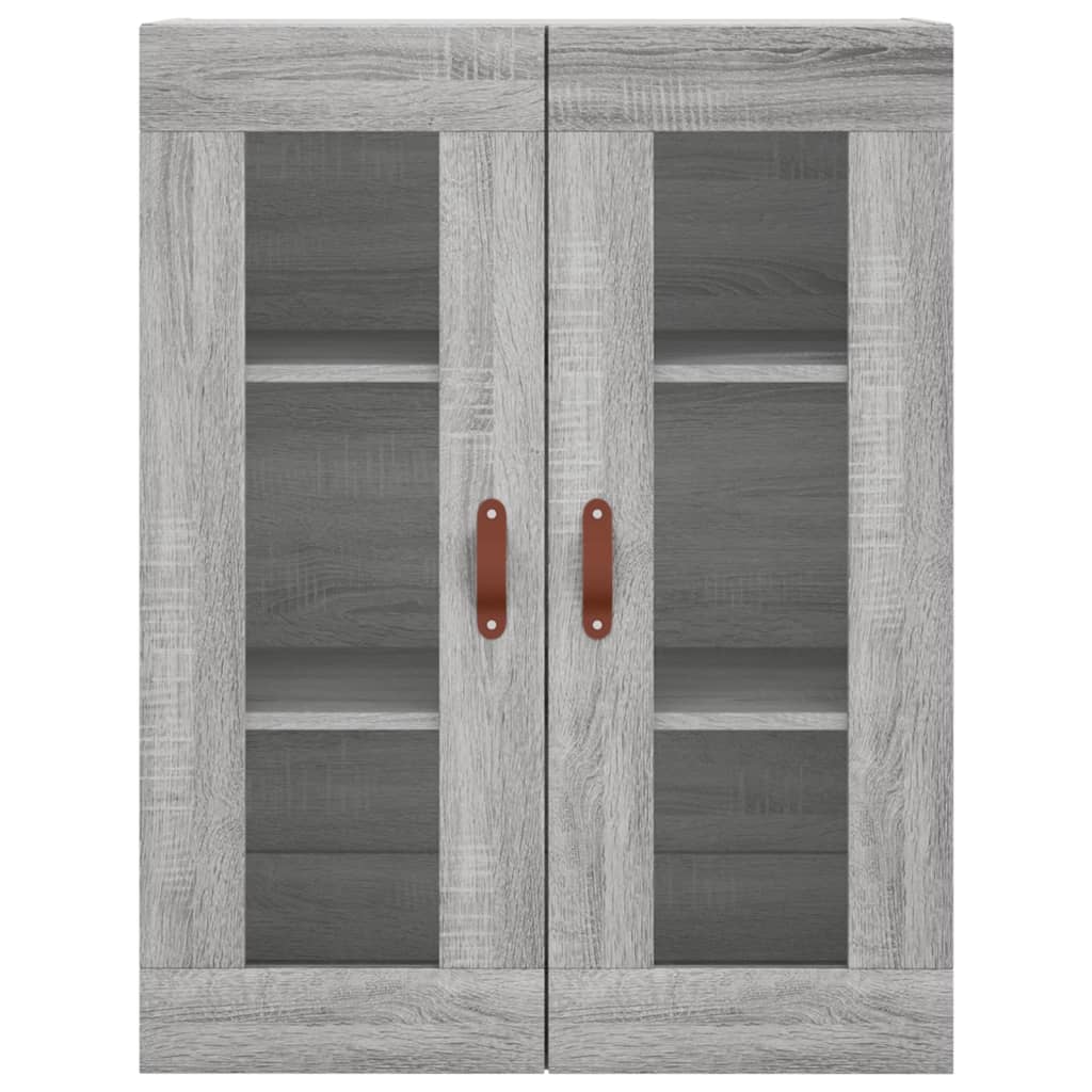 Hoge kast 69,5x34x180 cm bewerkt hout grijs sonoma eikenkleurig is nu te koop bij PeponiXL, paradijselijk wonen!