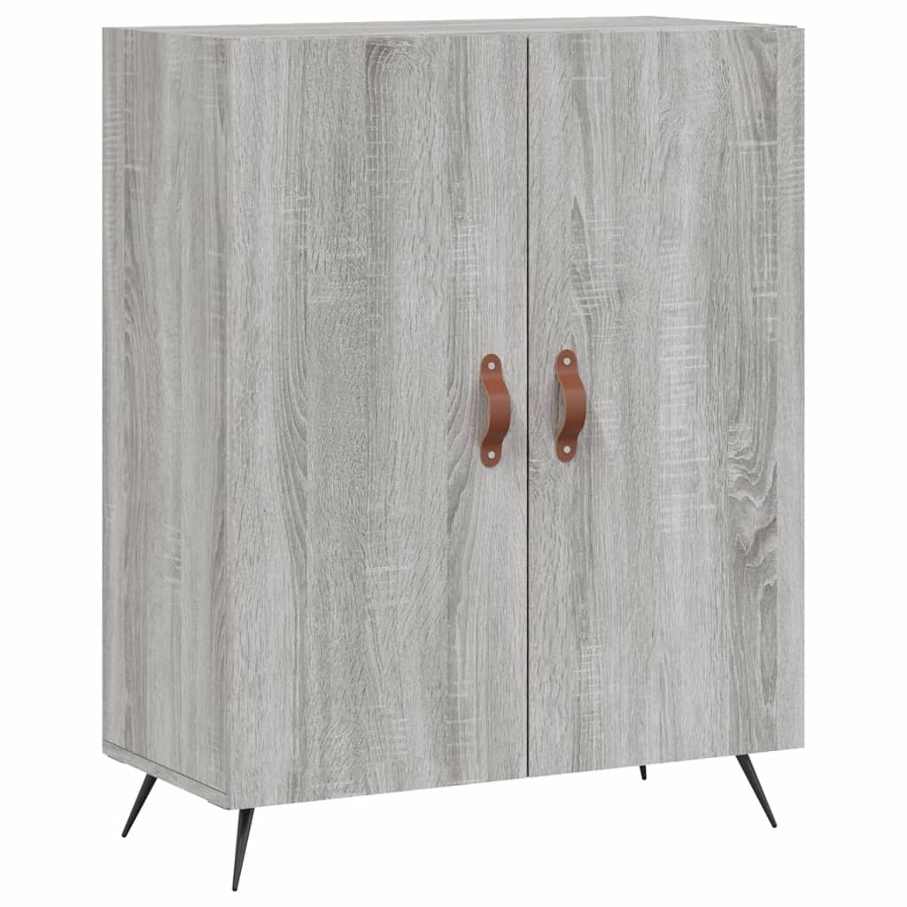 Hoge kast 69,5x34x180 cm bewerkt hout grijs sonoma eikenkleurig is nu te koop bij PeponiXL, paradijselijk wonen!