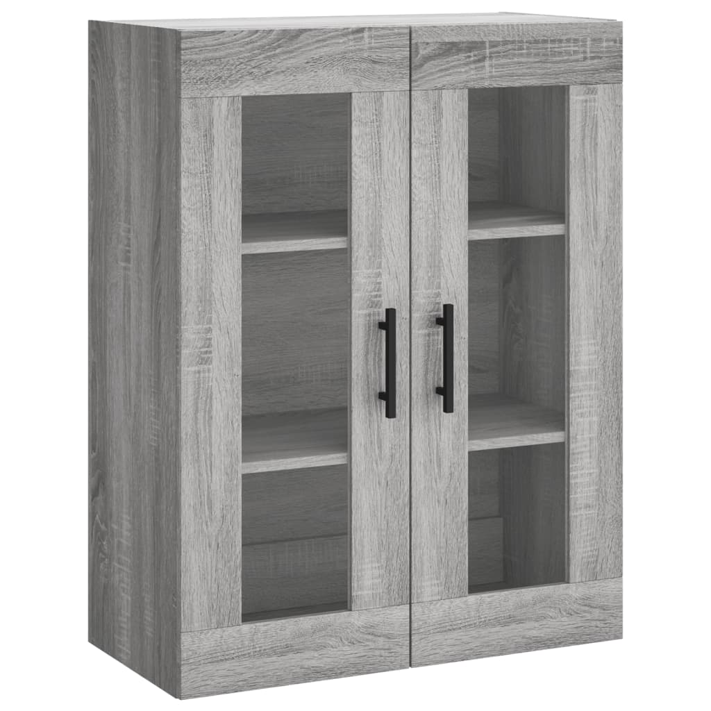 Hoge kast 69,5x34x180 cm bewerkt hout grijs sonoma eikenkleurig is nu te koop bij PeponiXL, paradijselijk wonen!