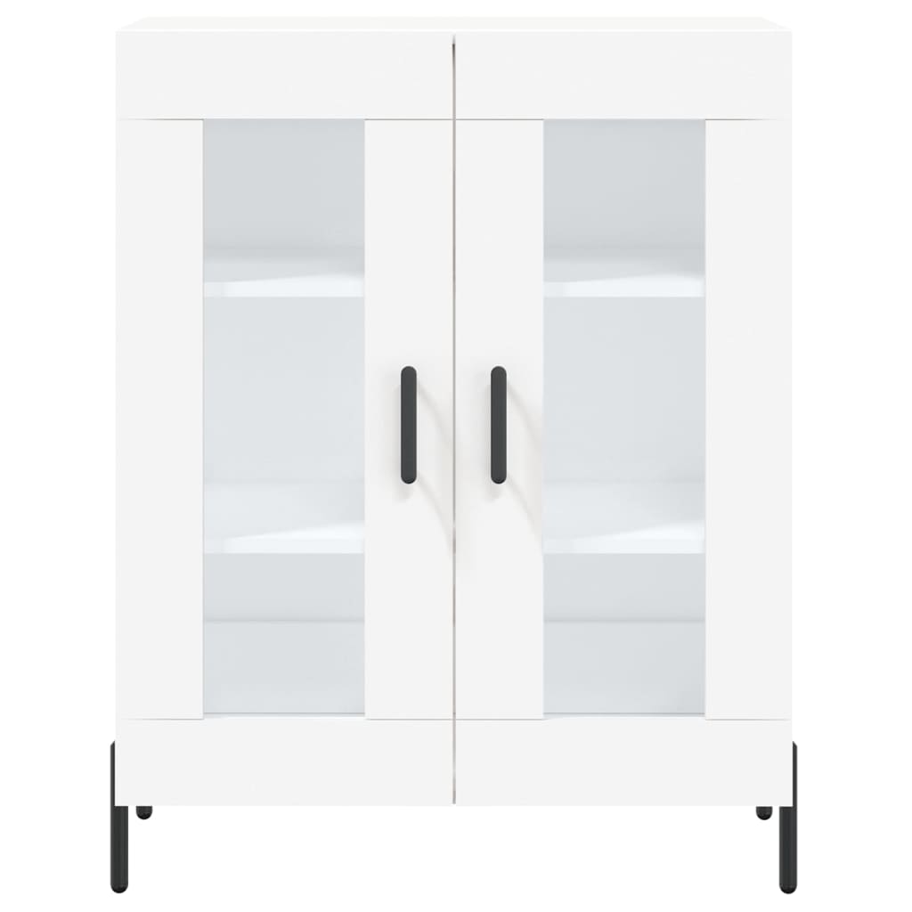Hoge kast 69,5x34x180 cm bewerkt hout wit is nu te koop bij PeponiXL, paradijselijk wonen!