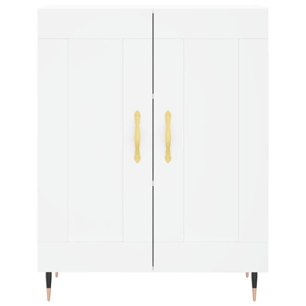 Hoge kast 69,5x34x180 cm bewerkt hout wit is nu te koop bij PeponiXL, paradijselijk wonen!