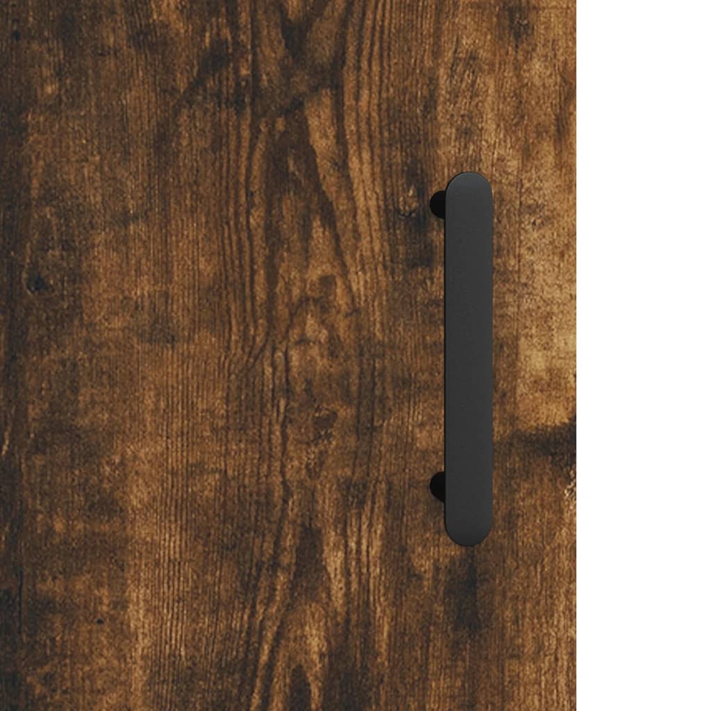 Hoge kast 69,5x34x180 cm bewerkt hout gerookt eikenkleurig is nu te koop bij PeponiXL, paradijselijk wonen!