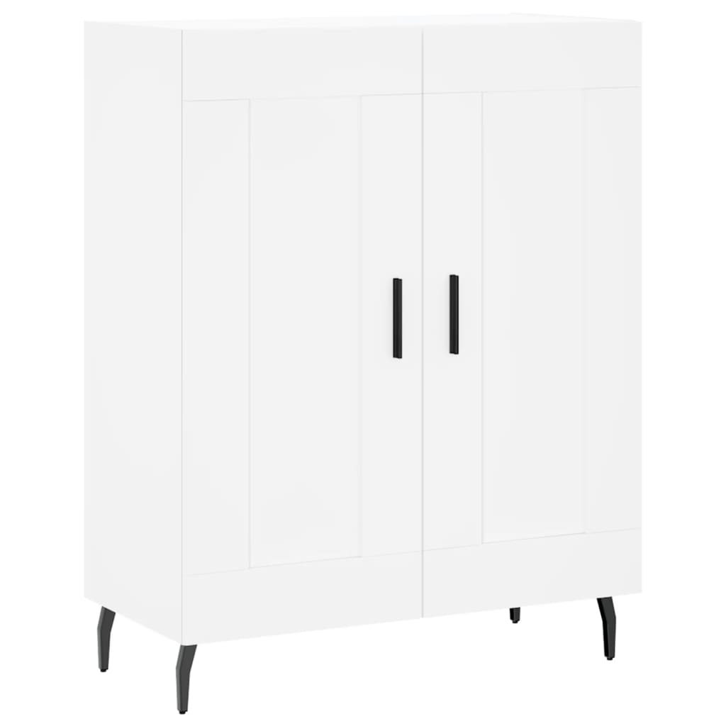 Hoge kast 69,5x34x180 cm bewerkt hout wit is nu te koop bij PeponiXL, paradijselijk wonen!
