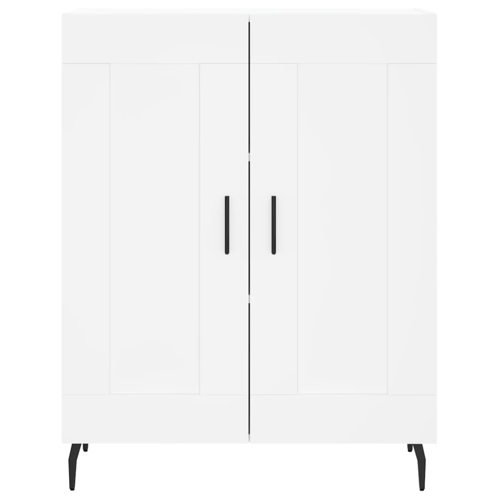 Hoge kast 69,5x34x180 cm bewerkt hout wit is nu te koop bij PeponiXL, paradijselijk wonen!