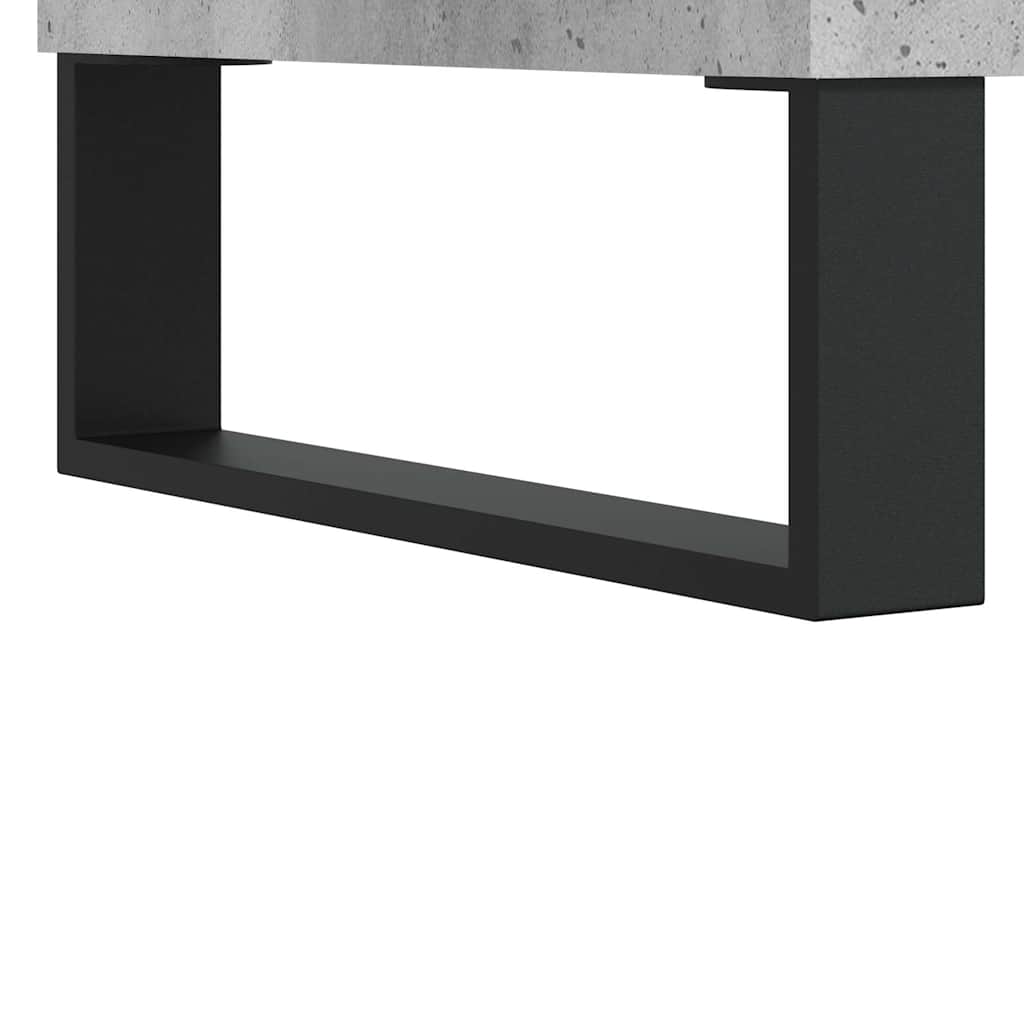 Hoge kast 69,5x34x180 cm bewerkt hout betongrijs is nu te koop bij PeponiXL, paradijselijk wonen!