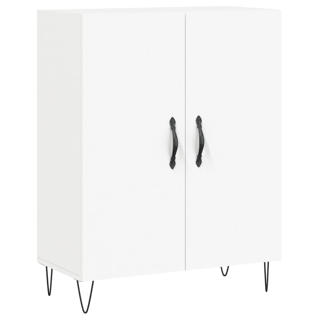 Hoge kast 69,5x34x180 cm bewerkt hout wit is nu te koop bij PeponiXL, paradijselijk wonen!