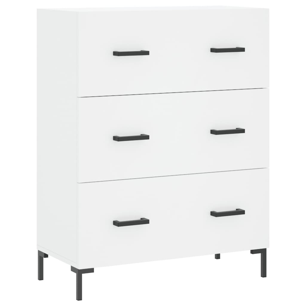 Hoge kast 69,5x34x180 cm bewerkt hout wit is nu te koop bij PeponiXL, paradijselijk wonen!