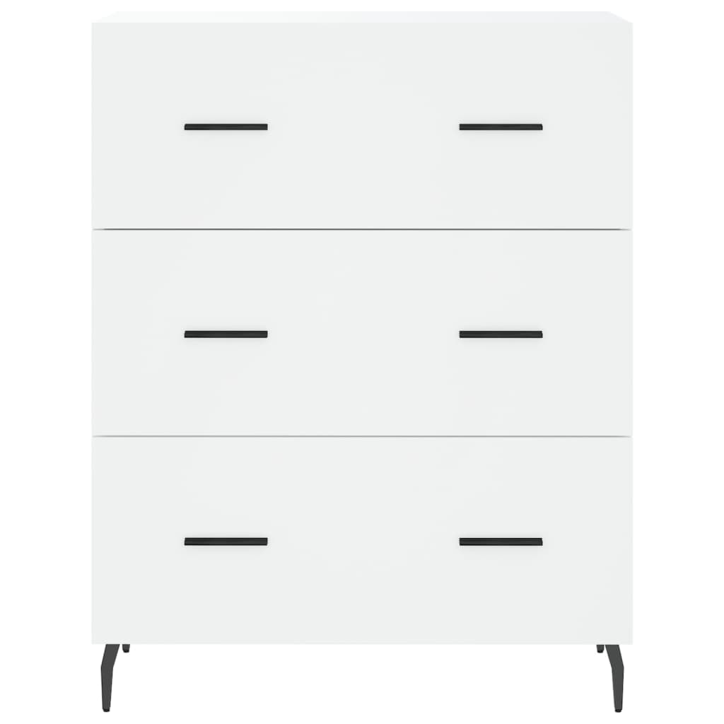 Hoge kast 69,5x34x180 cm bewerkt hout wit is nu te koop bij PeponiXL, paradijselijk wonen!