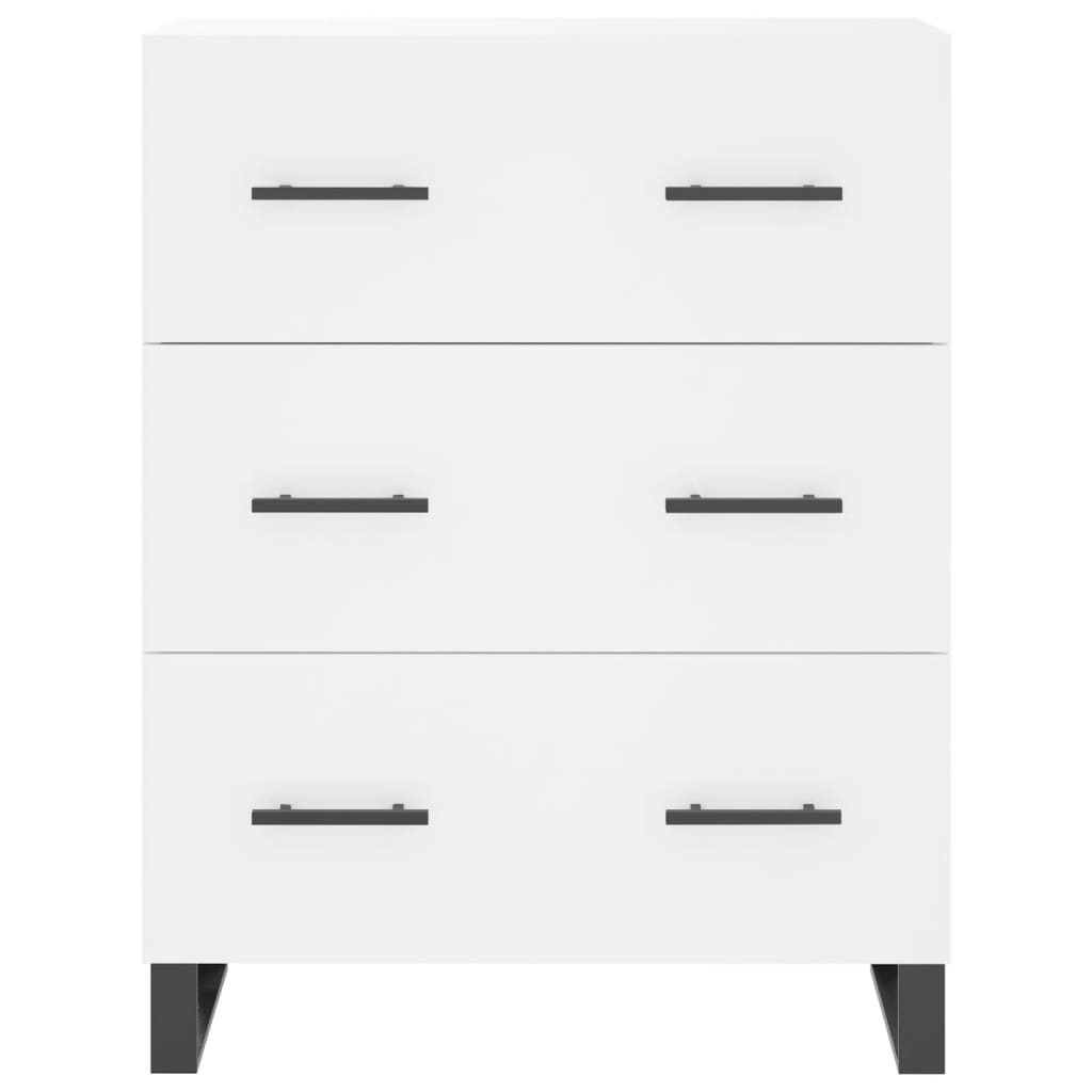 Hoge kast 69,5x34x180 cm bewerkt hout wit is nu te koop bij PeponiXL, paradijselijk wonen!