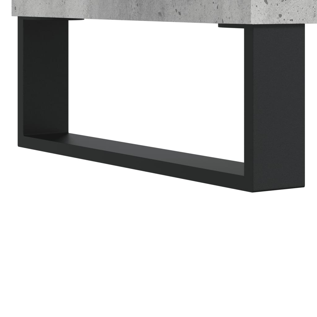 Hoge kast 69,5x34x180 cm bewerkt hout betongrijs is nu te koop bij PeponiXL, paradijselijk wonen!