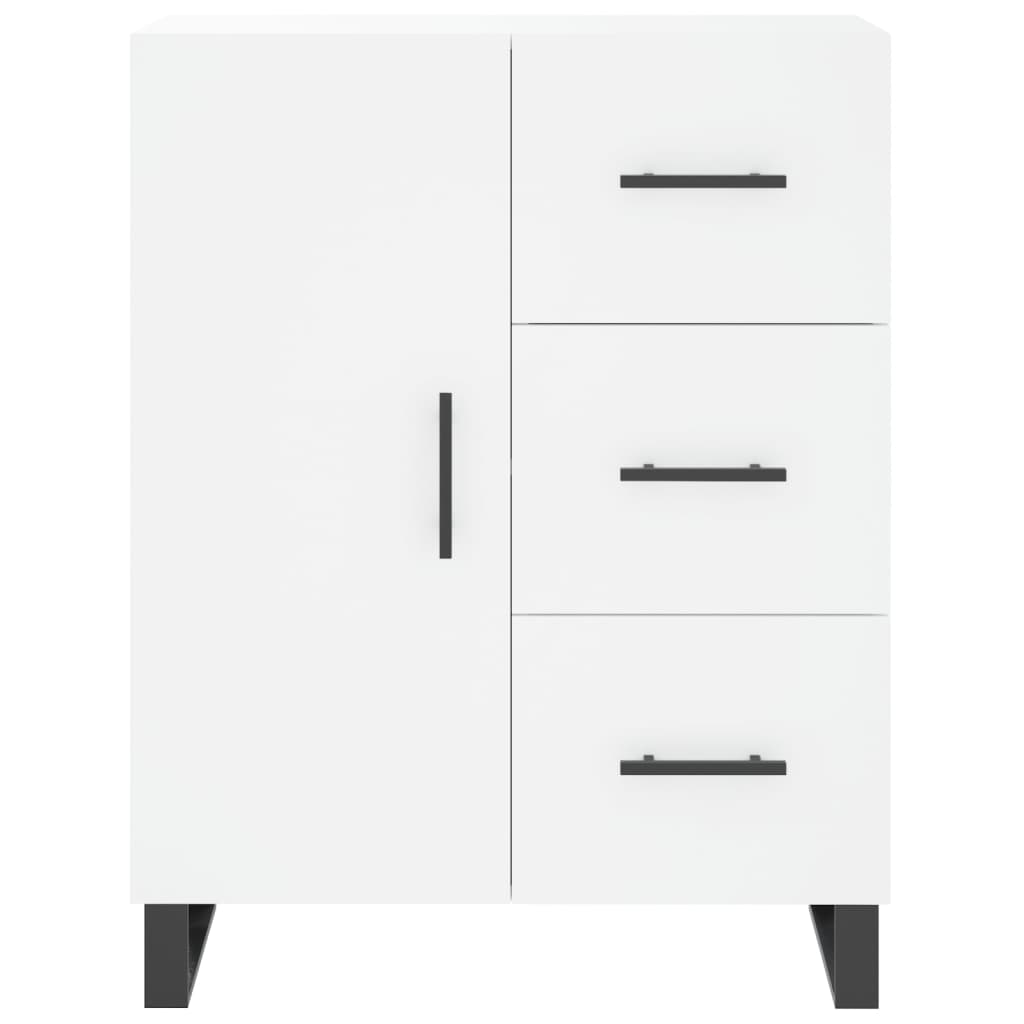 Hoge kast 69,5x34x180 cm bewerkt hout wit is nu te koop bij PeponiXL, paradijselijk wonen!